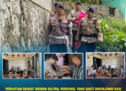 Perhatian Dansat Brimob Sultra, Personel yang Sakit Dikunjungi Kasi Kesjas dan Kasi Provos