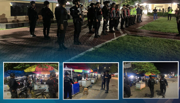 Ciptakan Situasi Aman dan Kondusif, Personel Detasemen Gegana Satbrimob Polda Sultra Laksanakan Patroli Malam Menjelang Sholat Tarawih di Wilayah Hukum Polres Kendari