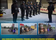 Jaga Kondusifitas Ramadhan, Personel Batalyon A Pelopor Satbrimobda Sultra Laksanakan Patroli Subuh di Wilayah Hukum Polres Kendari