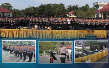 Dansat Brimob Polda Sultra Pimpin Apel Gelar Pasukan dan Perlengkapan SAR, Pastikan Kesiapsiagaan Personel Hadapi Potensi Bencana