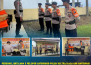 Personel Batalyon B Pelopor Satbrimob Polda Sultra Siaga SAR Antisipasi Bencana Alam di Wilayah Sulawesi Tenggara