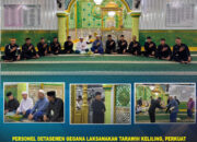 Personel Detasemen Gegana Laksanakan Tarawih Keliling, Perkuat Kamtibmas di Wilayah Baruga Kota Kendari