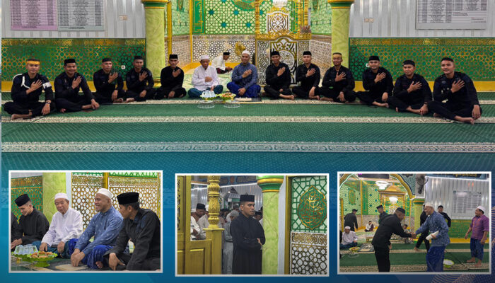 Personel Detasemen Gegana Laksanakan Tarawih Keliling, Perkuat Kamtibmas di Wilayah Baruga Kota Kendari