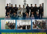 Pererat Silaturahmi dan Jaga Kamtibmas, Personel Satuan Brimob Polda Sultra Laksanakan Tarawih Keliling di Masjid Fastabiqul Khairat