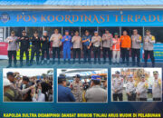 Kapolda Sultra Didampingi Dansat Brimob Tinjau Arus Mudik di Pelabuhan Nusantara Kendari, Pastikan Keamanan dan Kelancaran