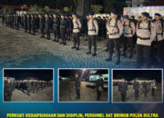 Perkuat Kesiapsiagaan dan Disiplin, Personel Sat Brimob Polda Sultra Laksanakan Apel Malam Terpadu