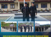 Disiplin dan Kesiapsiagaan, Personel Batalyon C Pelopor Sat Brimob Polda Sultra Laksanakan Apel Pagi