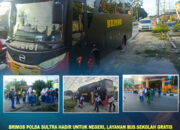 Brimob Polda Sultra Hadir untuk Negeri, Layanan Bus Sekolah Gratis Antar Pelajar dengan Aman dan Tepat Waktu