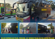 Wujud Kepedulian Polri, Personel Sat Brimob Polda Sultra Antar Pelajar dengan Bus Gratis