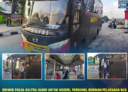 Brimob Polda Sultra Hadir untuk Negeri, Personel Berikan Pelayanan Bus Sekolah Gratis bagi Pelajar