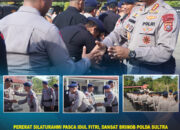 Pererat Silaturahmi Pasca Idul Fitri, Dansat Brimob Polda Sultra Pimpin Kegiatan Halal Bihalal Bersama Seluruh Personel