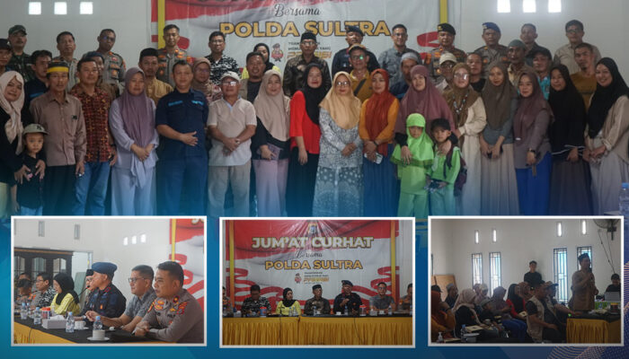 Brimob Polda Sultra Gelar “Jumat Curhat” di Desa Onewila, Serap Aspirasi Warga Secara Langsung