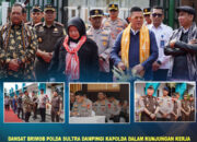 Dansat Brimob Polda Sultra Dampingi Kapolda dalam Kunjungan Kerja Komisi III DPR RI di Kejati Sultra