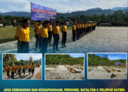 Jaga Kebugaran dan Kesiapsiagaan, Personel Batalyon C Pelopor Satbrimob Polda Sultra Rutin Laksanakan Olahraga Pagi