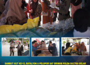 Sambut HUT ke-13, Batalyon A Pelopor Sat Brimob Polda Sultra Gelar Pasar Murah untuk Masyarakat