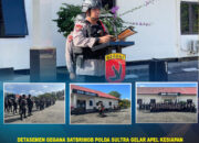 Detasemen Gegana Satbrimob Polda Sultra Gelar Apel Kesiapan Pengamanan Hari Paskah 2026