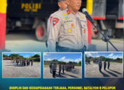 Disiplin dan Kesiapsiagaan Terjaga, Personel Batalyon B Pelopor Sat Brimob Polda Sultra Laksanakan Apel Pagi