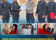 Personel Komposit Gegana Satbrimobda Sultra Laksanakan Sterilisasi Pengamanan Konser “Sounds of Manami 2026”