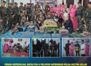 Penuh Kepedulian, Batalyon A Pelopor Satbrimob Polda Sultra Gelar Syukuran HUT ke-13 di LKSA Al Ikhlas Baruga