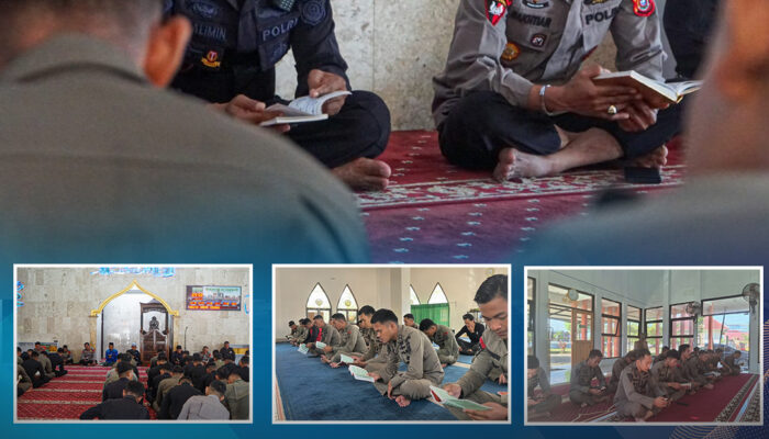 Personel Sat Brimob Polda Sultra Tingkatkan Keimanan Melalui Kegiatan Pembinaan Rohani dan Mental