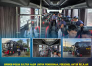 Brimob Polda Sultra Hadir untuk Pendidikan, Personel Antar Pelajar dengan Bus Brimob Gratis