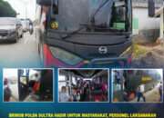 Brimob Polda Sultra Hadir untuk Masyarakat, Personel Laksanakan Pengantaran Anak Sekolah dengan Bus Brimob Gratis