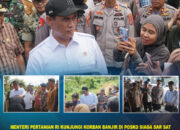 Menteri Pertanian RI Kunjungi Korban Banjir di Posko Siaga SAR Sat Brimob Polda Sultra