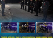 Personel Batalyon A Pelopor Intensifkan Patroli Malam di Wilayah Hukum Polresta Kendari