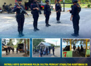 Patroli Pengamanan Wisata, Satbrimob Polda Sultra Siaga Pantau Aktivitas Pengunjung di Pantai Toronipa