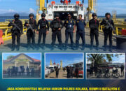 Jaga Kondusivitas Wilayah Hukum Polres Kolaka, Kompi II Batalyon C Pelopor Brimob Sultra Gencarkan Patroli Kamtibmas