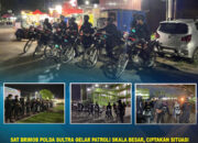 Sat Brimob Polda Sultra Gelar Patroli Skala Besar, Ciptakan Situasi Kamtibmas Kondusif di Wilayah Hukum Polresta Kendari