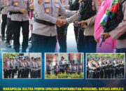 Wakapolda Sultra Pimpin Upacara Penyambutan Personel Satgas Amole II 2025 di Mako Satbrimob Polda Sultra