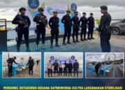 Personel Detasemen Gegana Satbrimob Polda Sultra Laksanakan Sterilisasi Lokasi Gala Dinner UCLG ASPAC 2026 di Anjungan Teluk Kendari