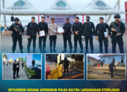 Detasemen Gegana Satbrimob Polda Sultra Laksanakan Sterilisasi Pengamanan Kunjungan Mendagri dan Wamendagri di Kota Kendari