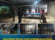 Patroli Preventif Batalyon C Pelopor Satbrimob Polda Sultra di Wilayah Hukum Polres Kolaka Utara, Wujudkan Situasi Kamtibmas yang Aman dan Kondusif