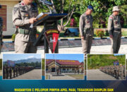 Wadanyon C Pelopor Pimpin Apel Pagi, Tegaskan Disiplin dan Kesiapsiagaan Personel
