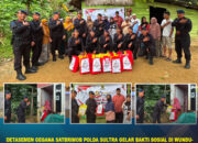 Detasemen Gegana Satbrimob Polda Sultra Gelar Bakti Sosial di Wundudopi, Wujud Kepedulian Polri Menyambut HUT Bhayangkara ke-80