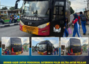 Brimob Hadir untuk Pendidikan, Satbrimob Polda Sultra Antar Pelajar dengan Bus Sekolah Gratis