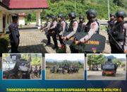 Tingkatkan Profesionalisme dan Kesiapsiagaan, Personel Batalyon C Pelopor Satbrimob Polda Sultra Gelar Latihan Detasemen 45 Anti Anarkis