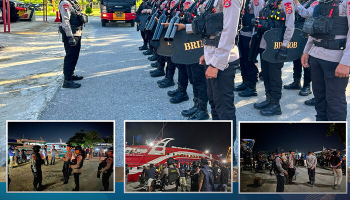 Cegah Konflik Susulan, Personel Batalyon A Pelopor Satbrimob Sultra Perkuat Pengamanan Kawasan Pelabuhan Kendari