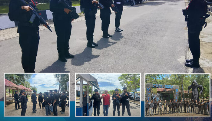 Patroli Akhir Pekan di Pantai Toronipa, Personel Satbrimob Polda Sultra Hadir Jaga Keamanan dan Kenyamanan Wisatawan