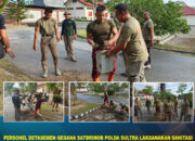 Personel Detasemen Gegana Satbrimob Polda Sultra Laksanakan Sanitasi Lingkungan di Area Lapangan Tembak Ade Yahya