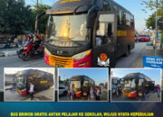 Bus Brimob Gratis Antar Pelajar ke Sekolah, Wujud Nyata Kepedulian Sat Brimob Polda Sultra terhadap Dunia Pendidikan