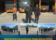 Tingkatkan Disiplin dan Kesiapsiagaan, Personel Batalyon B Pelopor Satbrimob Polda Sultra Laksanakan Apel Pagi