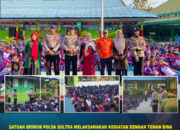 Satuan Brimob Polda Sultra melaksanakan kegiatan dengan Teman Bina Lingkungan di SMP Negeri 9 Kota Kendari