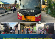 Bus Sekolah Gratis Brimob, Wujud Kepedulian Sat Brimob Polda Sultra dalam Mendukung Pendidikan Generasi Bangsa