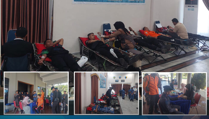 Personel Satbrimob Polda Sultra Ikuti Donor Darah Peringati Hari Bakti TNI AU ke-79, Wujud Sinergi dan Kepedulian Kemanusiaan