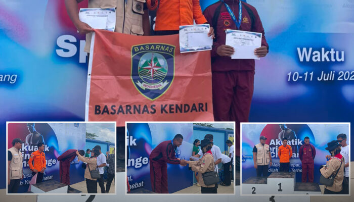 Prestasi Gemilang Bripda Irman, Personel Batalyon A Pelopor Satbrimob Polda Sultra Raih Medali Perunggu Kejuaraan Akuatik Sprint Challenge Kendari 2026