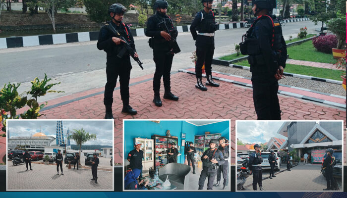 Personel Satuan Brimob Polda Sultra Intensifkan Patroli Akhir Pekan di Wilayah Hukum Polresta Kendari, Wujudkan Situasi Kamtibmas yang Aman dan Kondusif