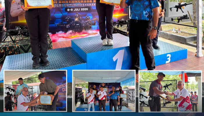 Personel Satuan Brimob Polda Sultra Raih Juara Kelas Presisi 25 Meter Polwan dan Polki pada Kejuaraan Menembak Kapolda Cup 2026